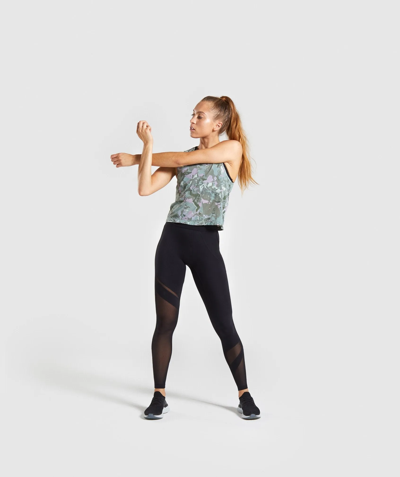 Gymshark Mesh Layer Vest - Light Green